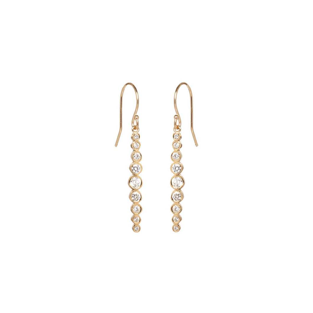 14k Bezel Earring